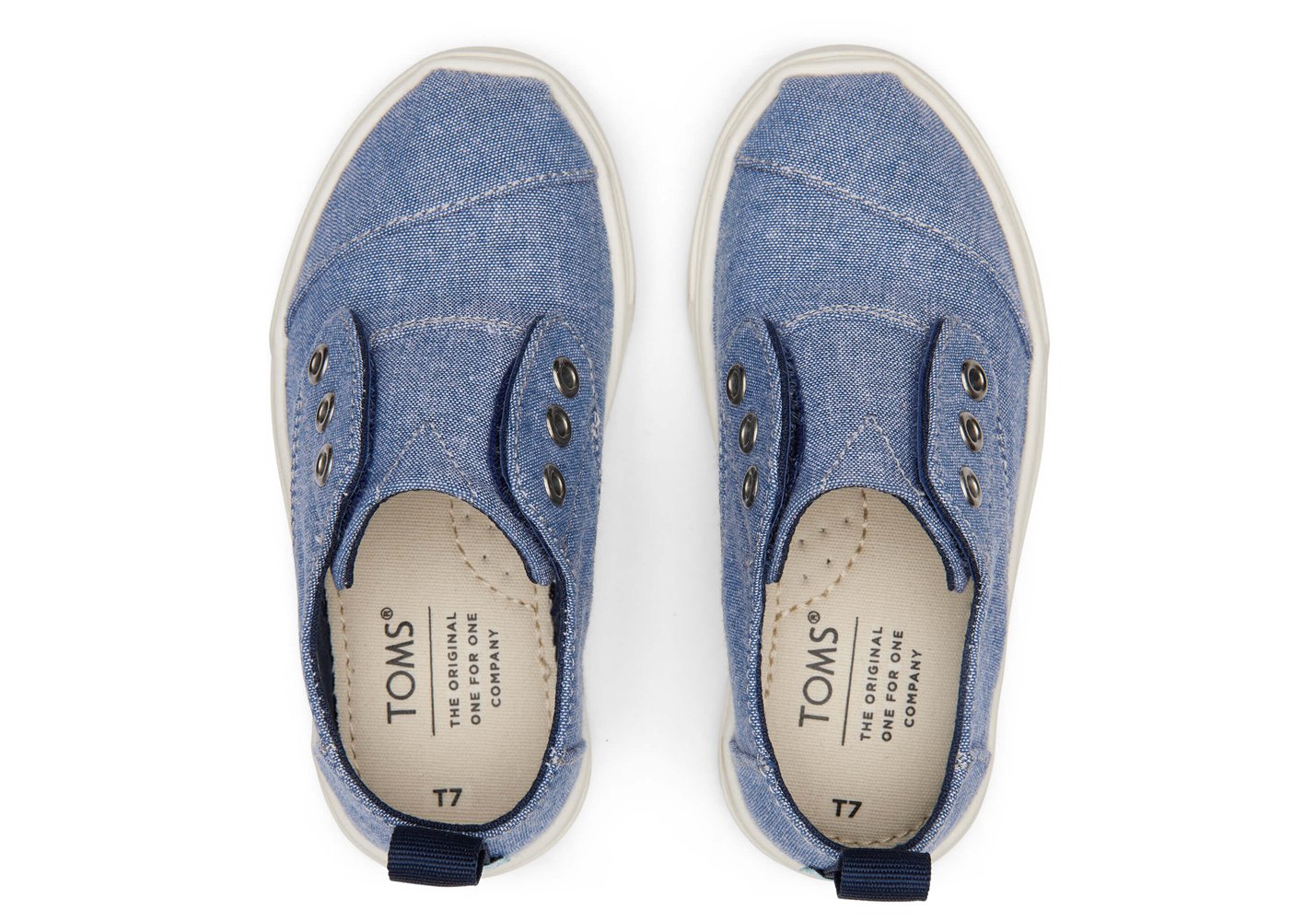 Toms Tiny Cordones Cupsole Sneakers Blue - Kids - 25687-SLVW